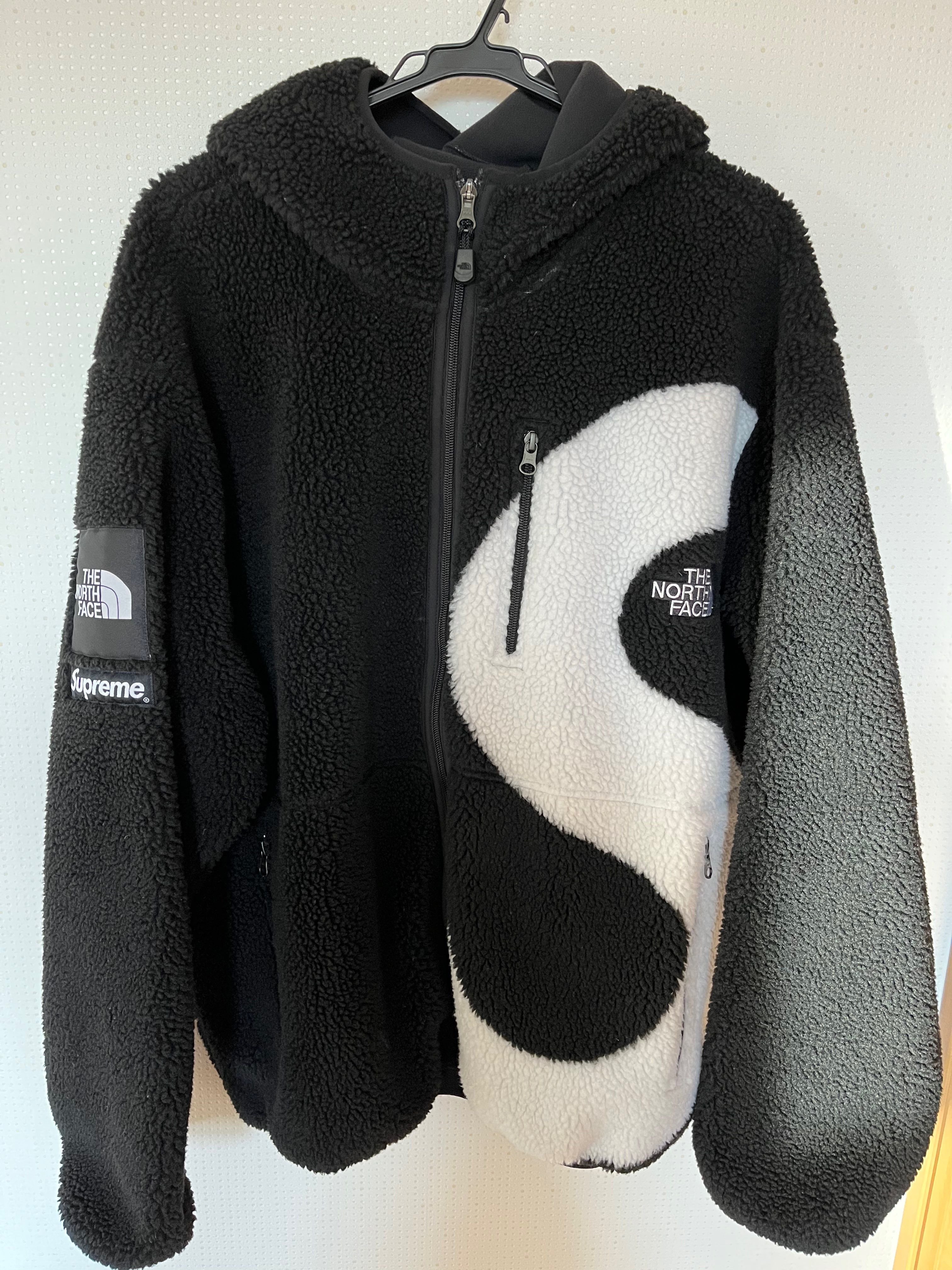 Supreme x The North Face S Logo Hooded Fleece Jacket "Black"