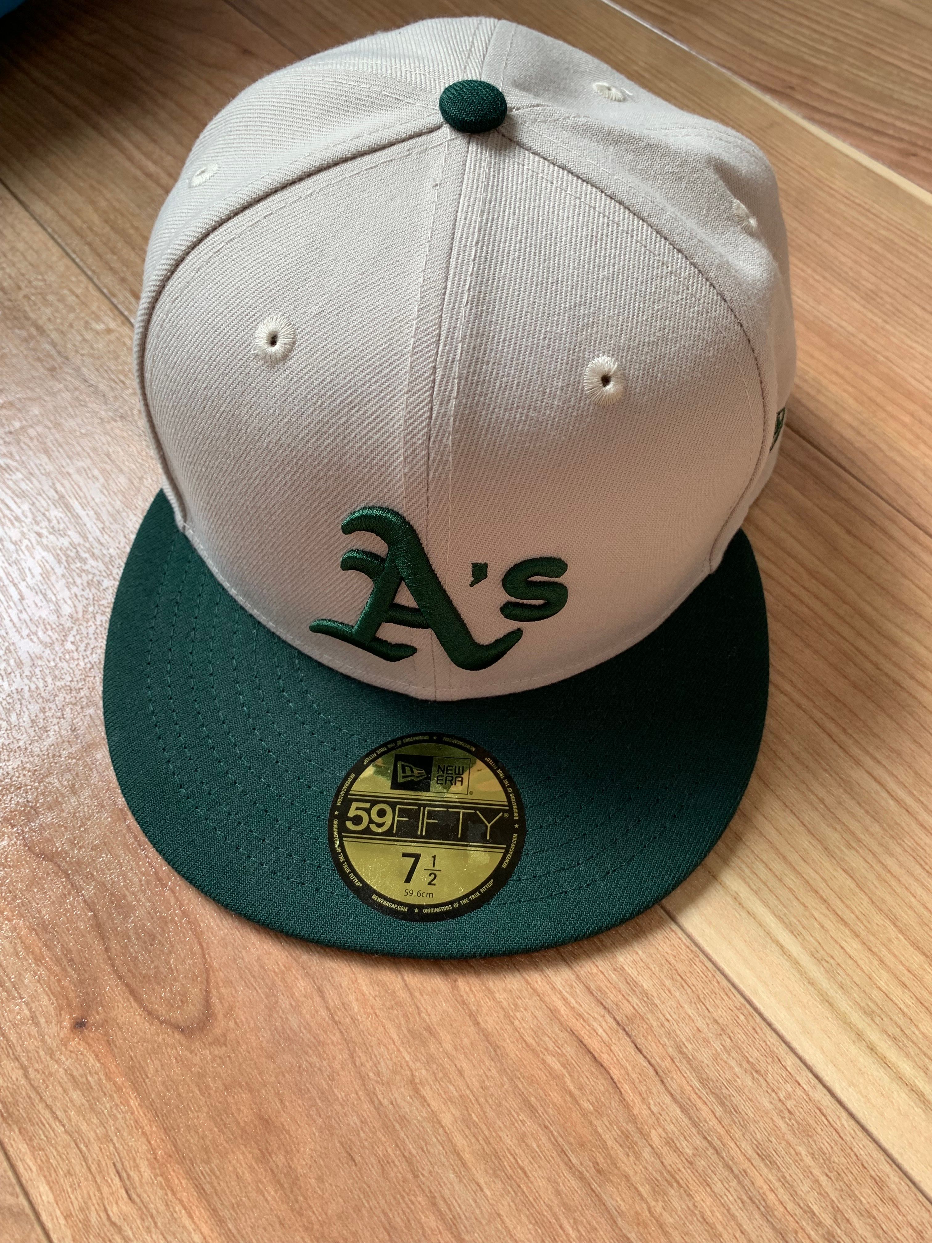 NEW ERA x THE CAP 59Fifty 'Major League Baseball Collection' Oakland Athletics "White/Green"