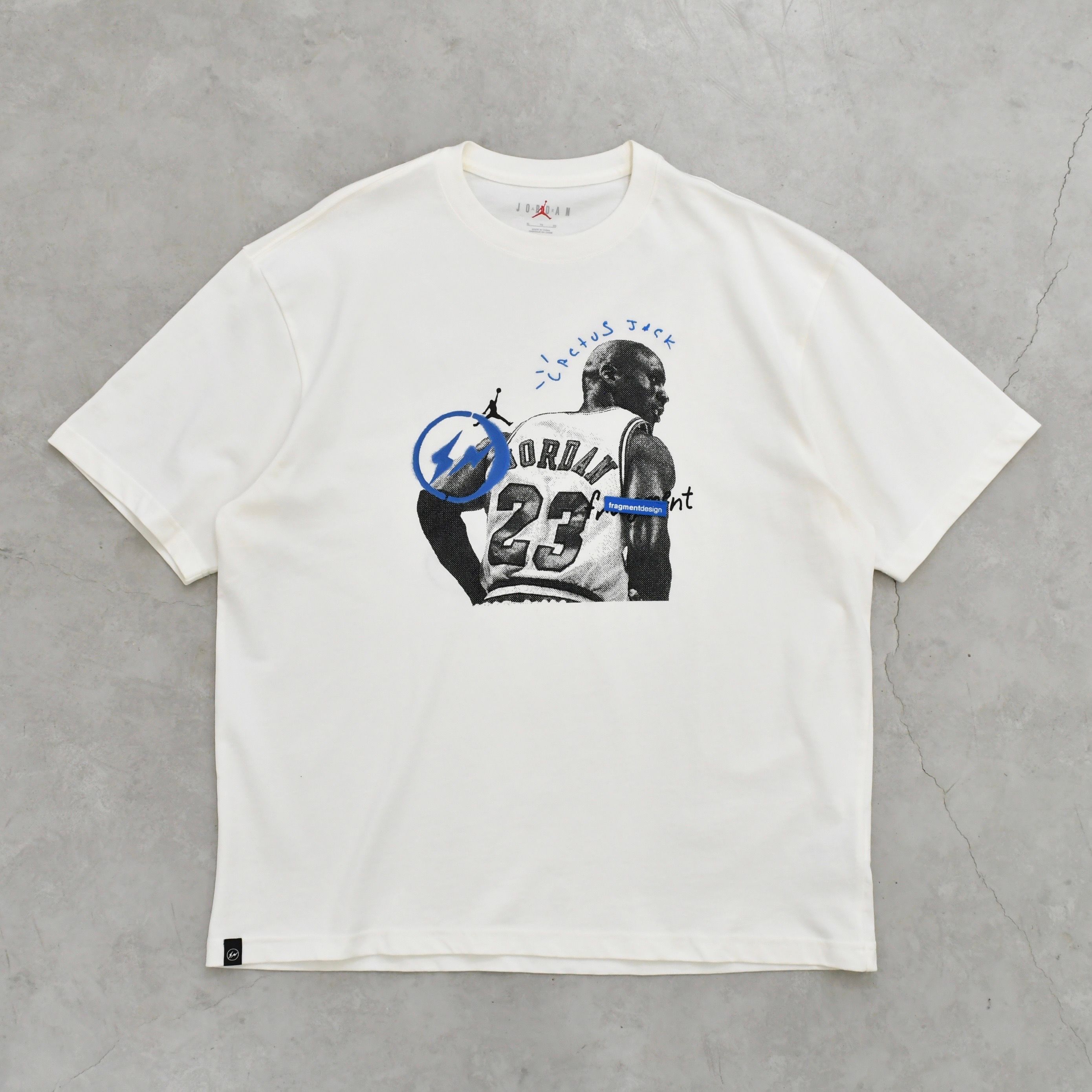 Air Jordan Travis Scott  Fragment Tee "White"