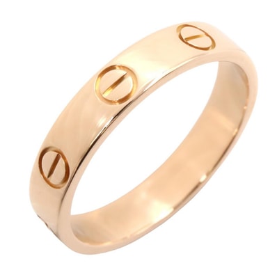 カルティエ CARTIER ミニラブリング リング・指輪 ジュエリー K18PG(ピンクゴールド) レディース ゴールド系 B4085200 【中古】
