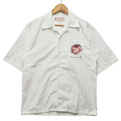 MARNI マルニ 品番 CUMU0213SX オーガニックコットンポプリン ボーリングシャツ 半袖 41430