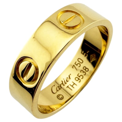カルティエ ラブ リング 指輪 13.5号 18金 K18イエローゴールド レディース CARTIER 中古