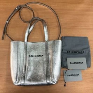 BALENCIAGA Women's Everyday XXS Tote "Silver"