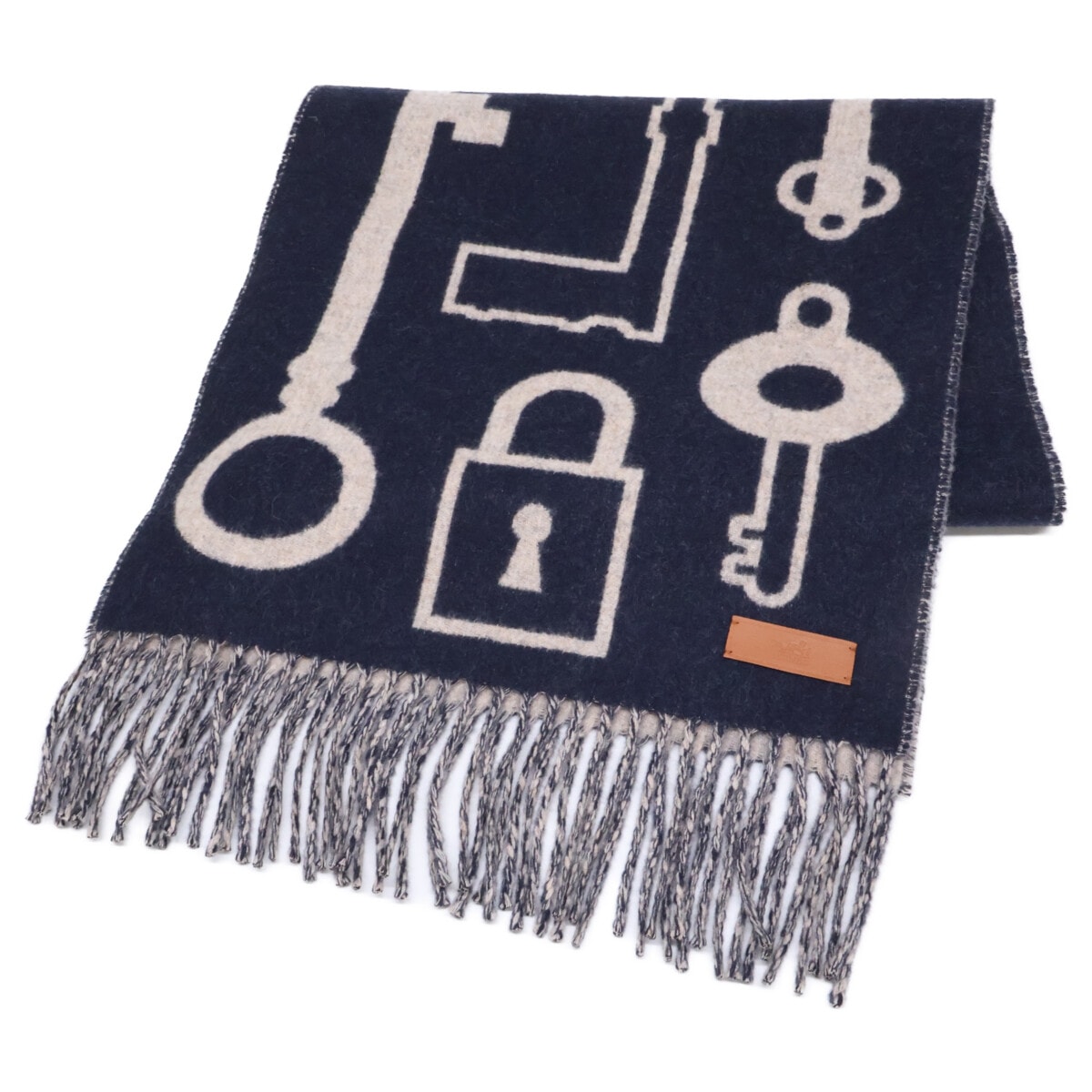 エルメス 【美品】24AW H259142S カザック キー コレクション カシミヤ