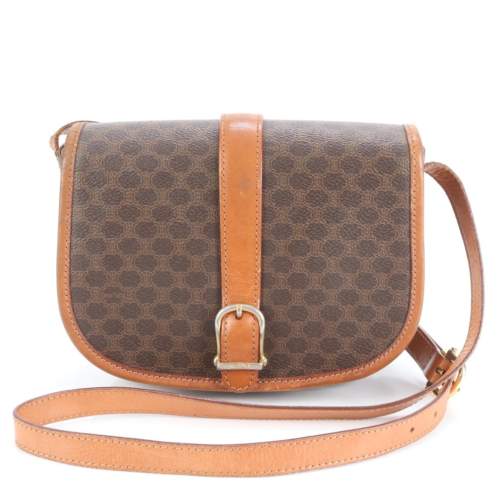 ■美品 セリーヌ マカダムショルダーバッグ