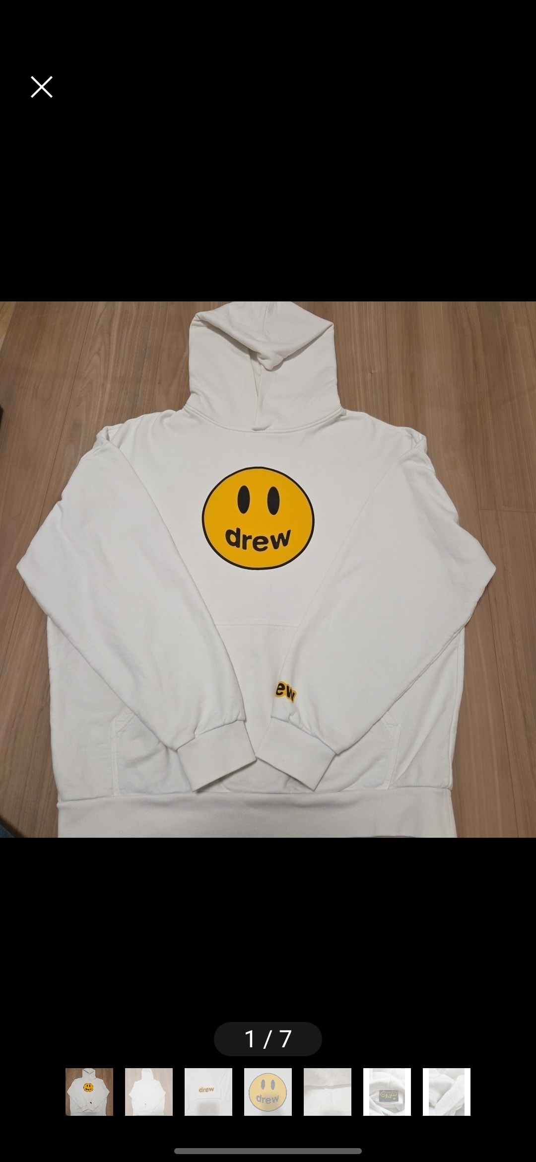 drew house mascot deconstructed hoodie "Off White"