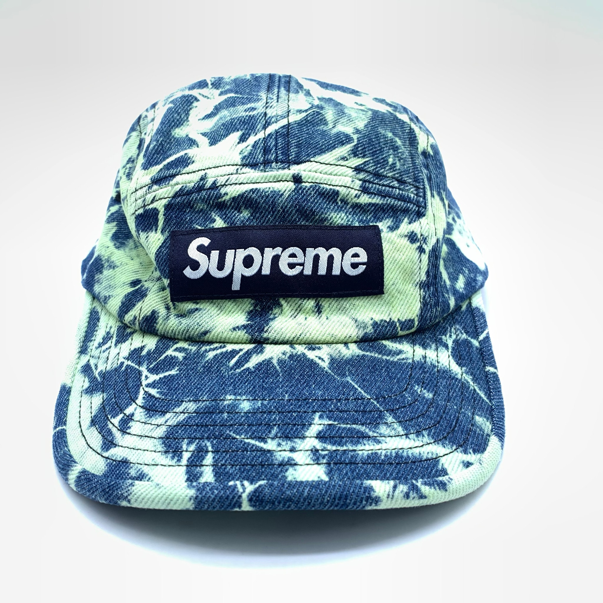 Supreme Denim Camp Cap "Dyed Green" (22FW)