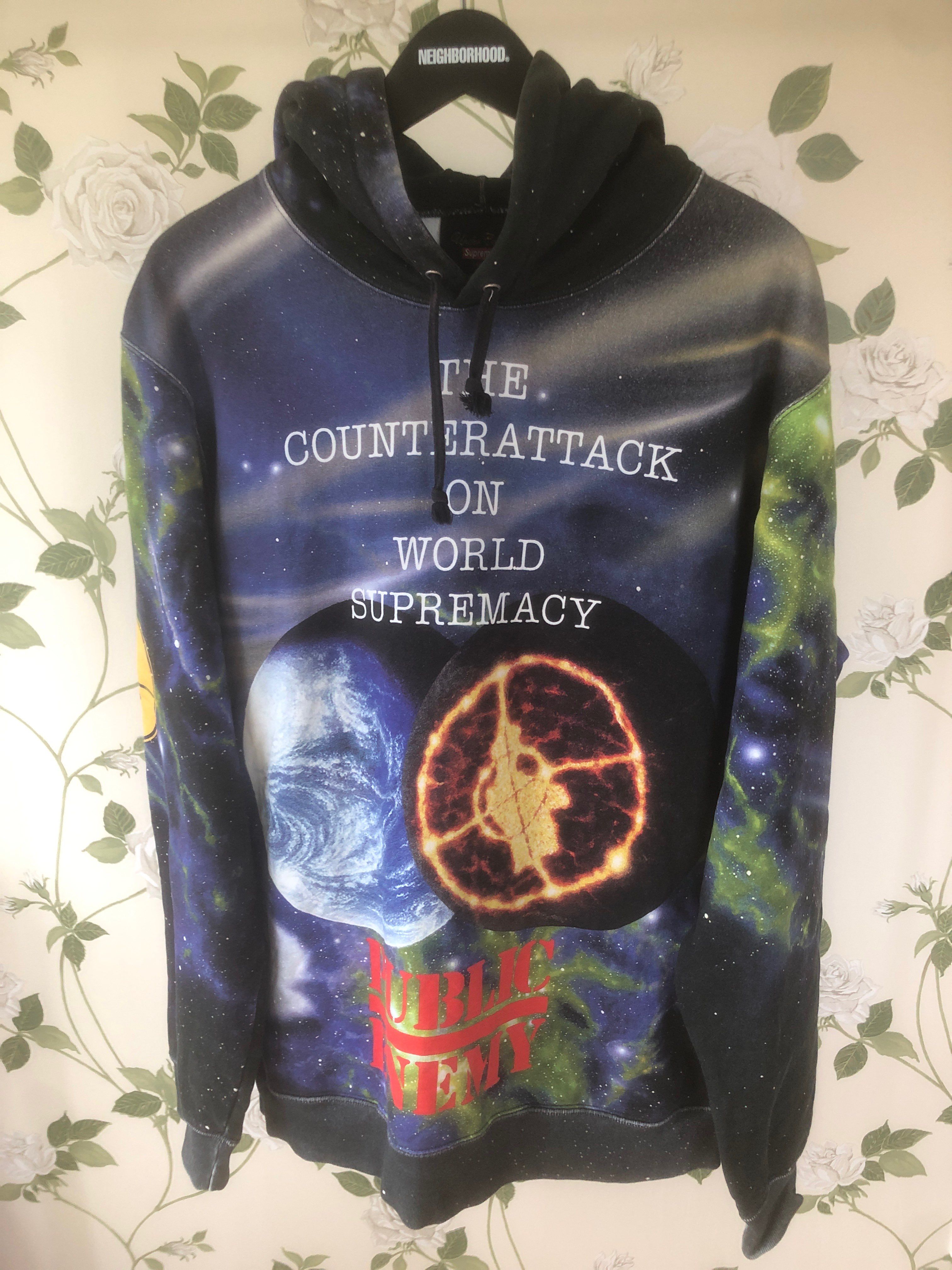 Supreme Undercover Public Enemy Hooded Sweatshirt "Black"