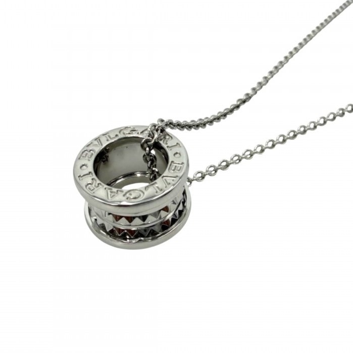 BVLGARI ブルガリ ネックレス ビーゼロワン セーブ・ザ・チルドレン  ジュエリー アクセサリー アジャスター付き シルバー925    ユニセックス 約10.5g 美品【中古品】