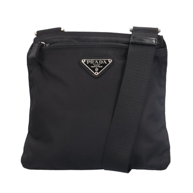 プラダ ショルダーバッグ ナイロン ブラック ユニセックス PRADA 中古