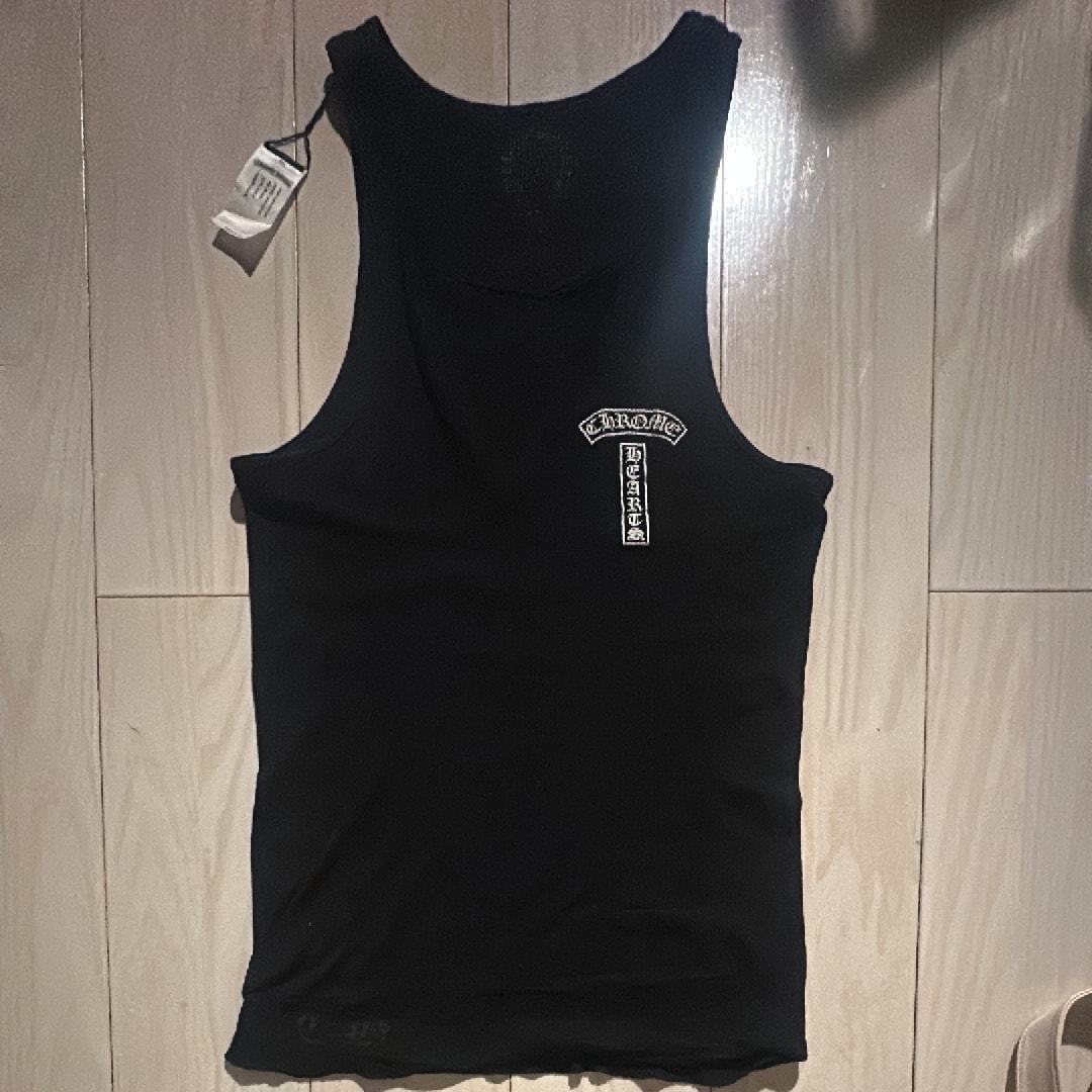 Chrome Hearts Back CH Cross Rib Tank Top "Black"