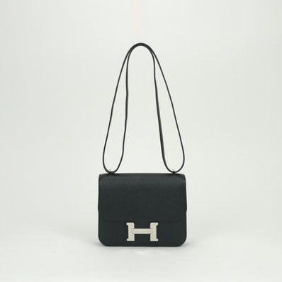 エルメス HERMES コンスタンス3 ミニ18 コンスタンス3 ミニ18 バッグ ショルダーバッグ エプソン ノワール Noir ブラック Black 黒 シルバー金具 ヴォーエプソン