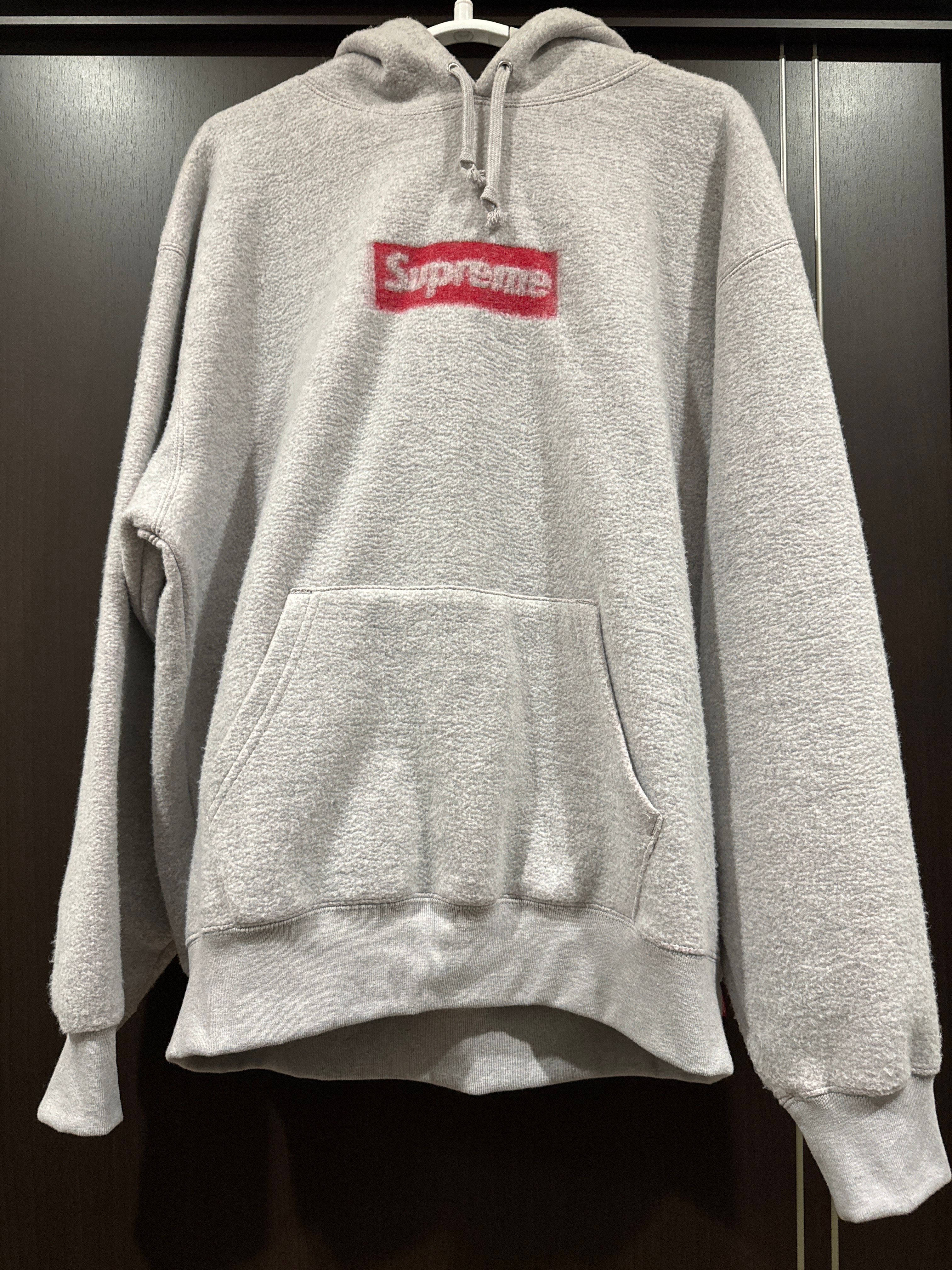 Supreme Inside Out Box Logo Hooded Sweatshirt "Heather Grey"