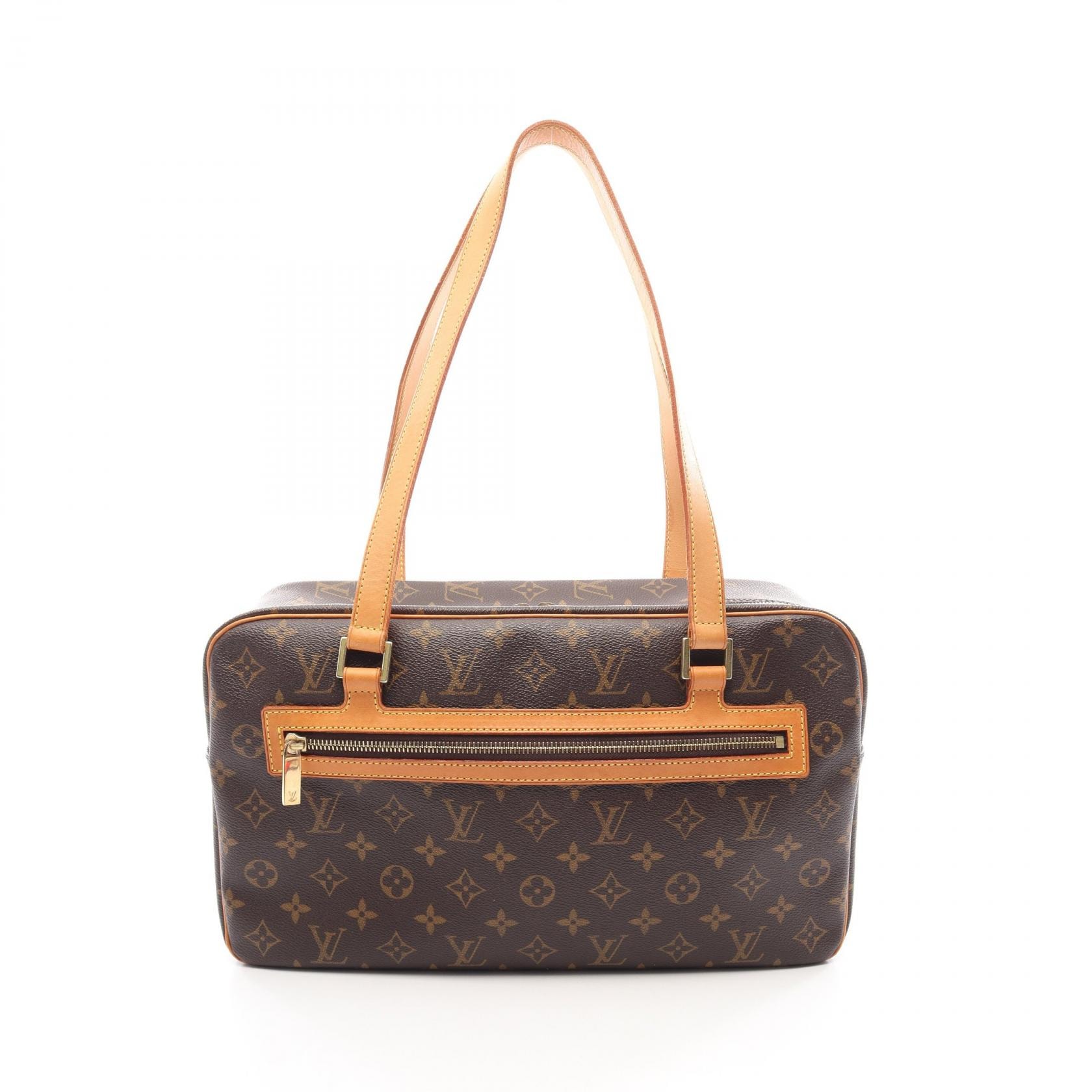 ルイ・ヴィトン LOUIS VUITTON シテGM モノグラム ショルダーバッグ バッグ PVCコーティングキャンバス レザー レディース ブラウン系 M51181 【中古】