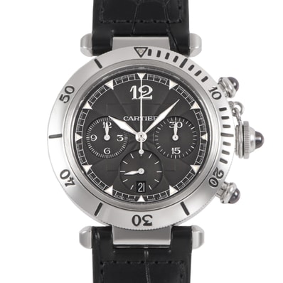 CARTIER カルティエ パシャ クロノグラフ N950 W3105155 ステンレススチール Pt【中古】