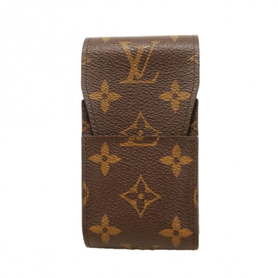 【6dc3838-k】ルイヴィトン シガレットケース モノグラム エテュイシガレット M63024 ブラウン【中古】メンズ レディース ユニセックス