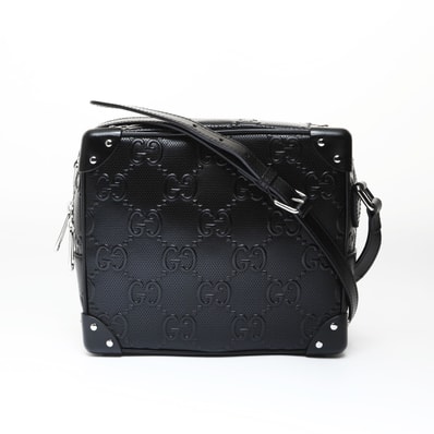 グッチ GUCCI GGエンボス トランク 斜め掛け ショルダーバッグ【中古】