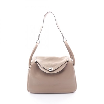 エルメス HERMES リンディ30 ショルダーバッグ バッグ トリヨンクレマンス トリヨンクレマンス トゥルティエールグレー T刻印(2015年製造) レディース ベージュ系 【中古】