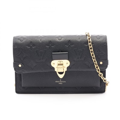 ルイ・ヴィトン LOUIS VUITTON ポルトフォイユ ヴァヴァン チェーン モノグラムアンプラント ノワール ショルダーバッグ バッグ レザー レディース ブラック系 M67839 【中古】