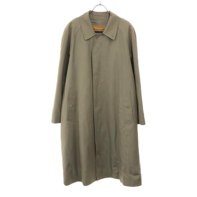 Burberrys バーバリーズ 90s シルク混 オールド ステンカラーコート 94-175-6 ベージュ系 ブランケットライナー付 裏チェック柄