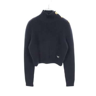 プラダ PRADA タートルネック ニット 衣料品 トップス ウール レディース ネイビー系 【中古】