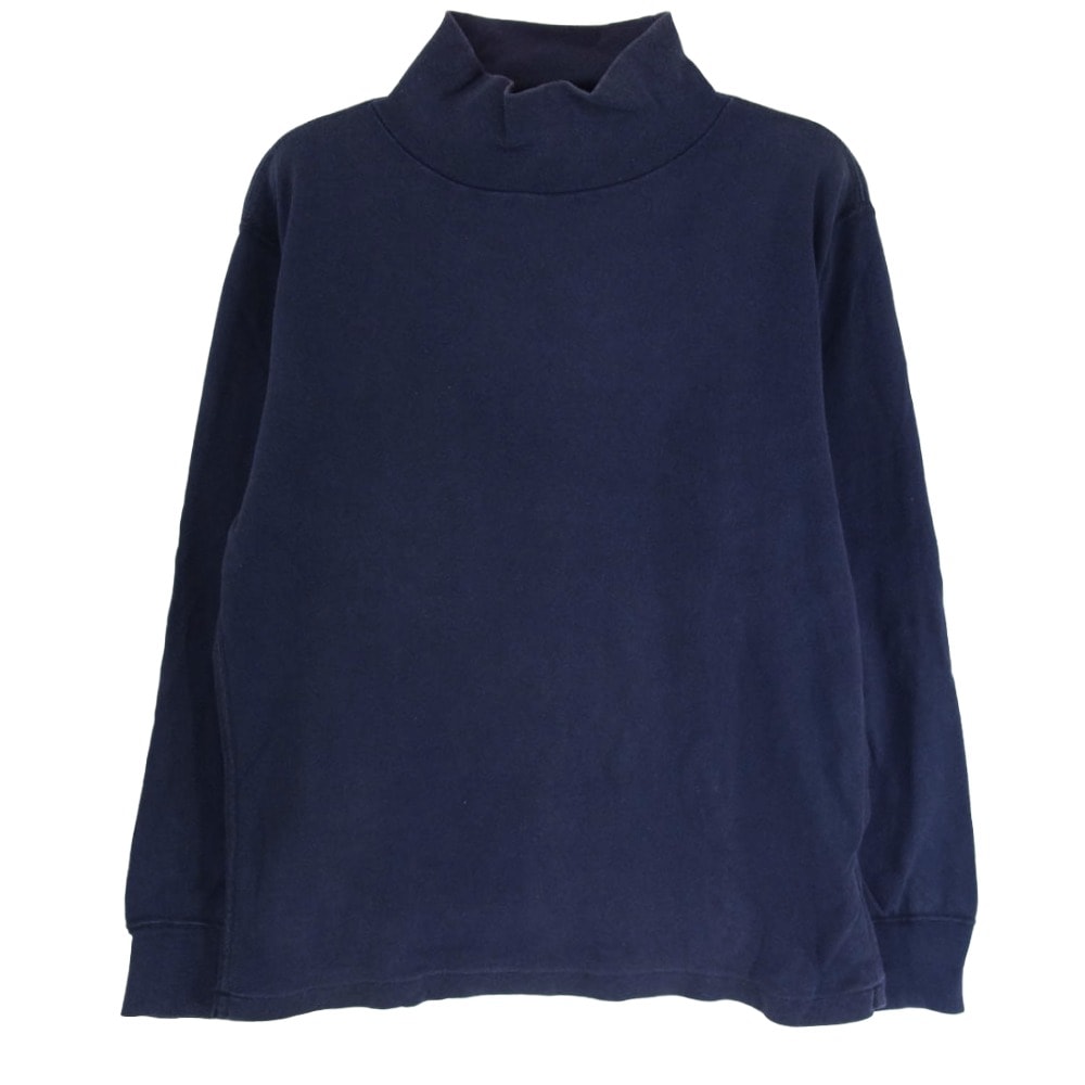 The REAL McCOY'S ザリアルマッコイズ Tシャツ MC17106 FLIGHT DECK JERSEY フライト デッキ ジャージー ハイネック 長袖 Tシャツ ネイビー系 S【中古】