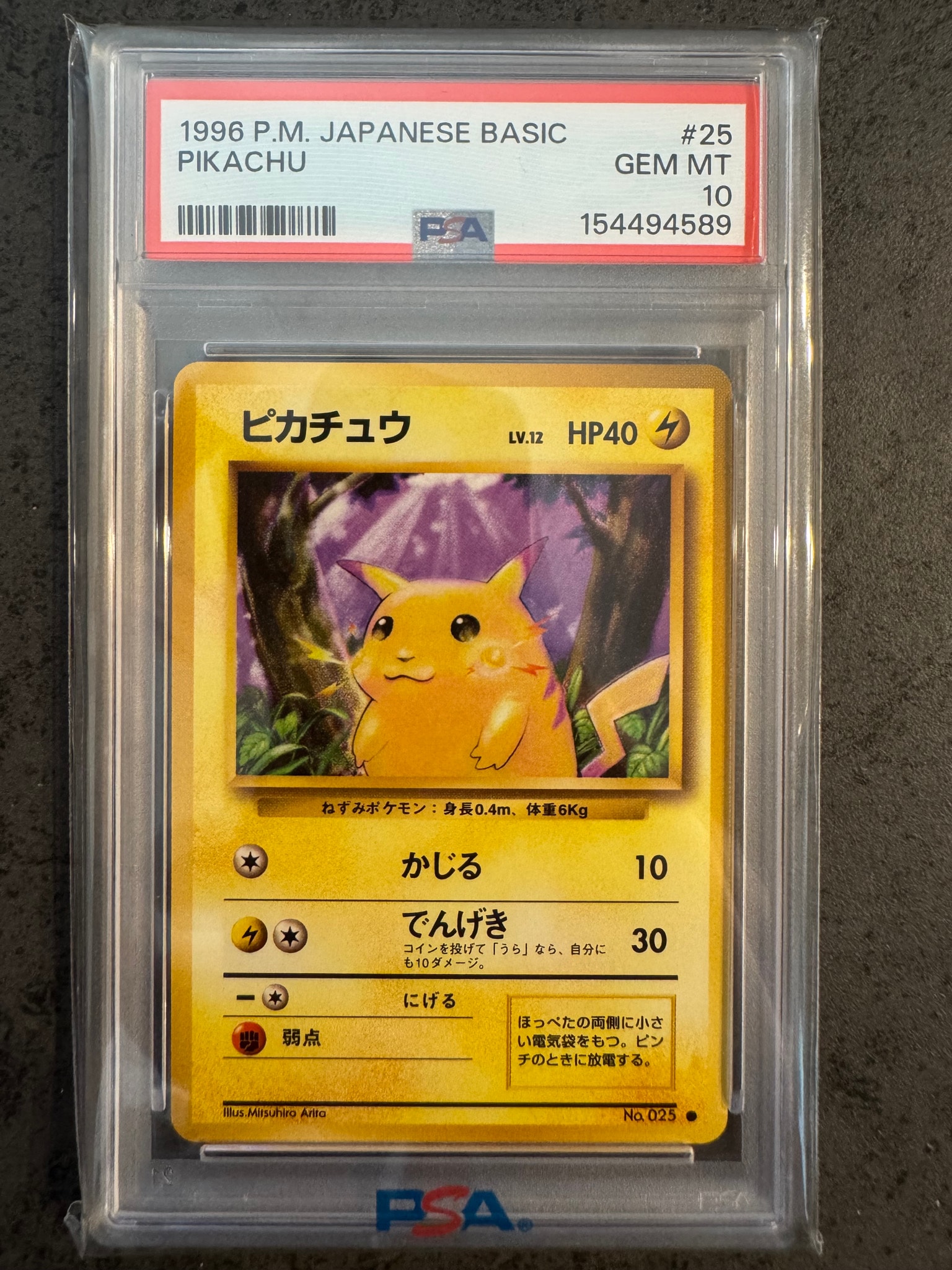 他鑑定品】ピカチュウ ○ : 旧裏 [PMCG1-2](拡張パック