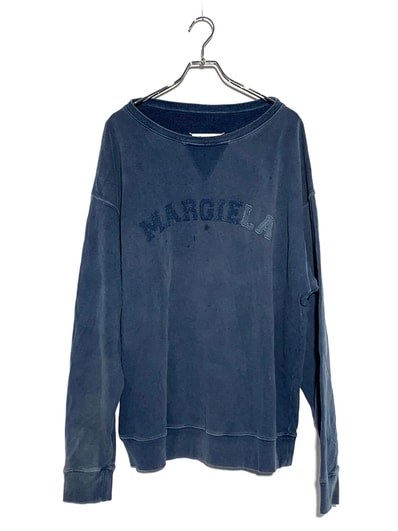 Maison Margiela Logo Organic Cotton Sweat Shirt "Blue"