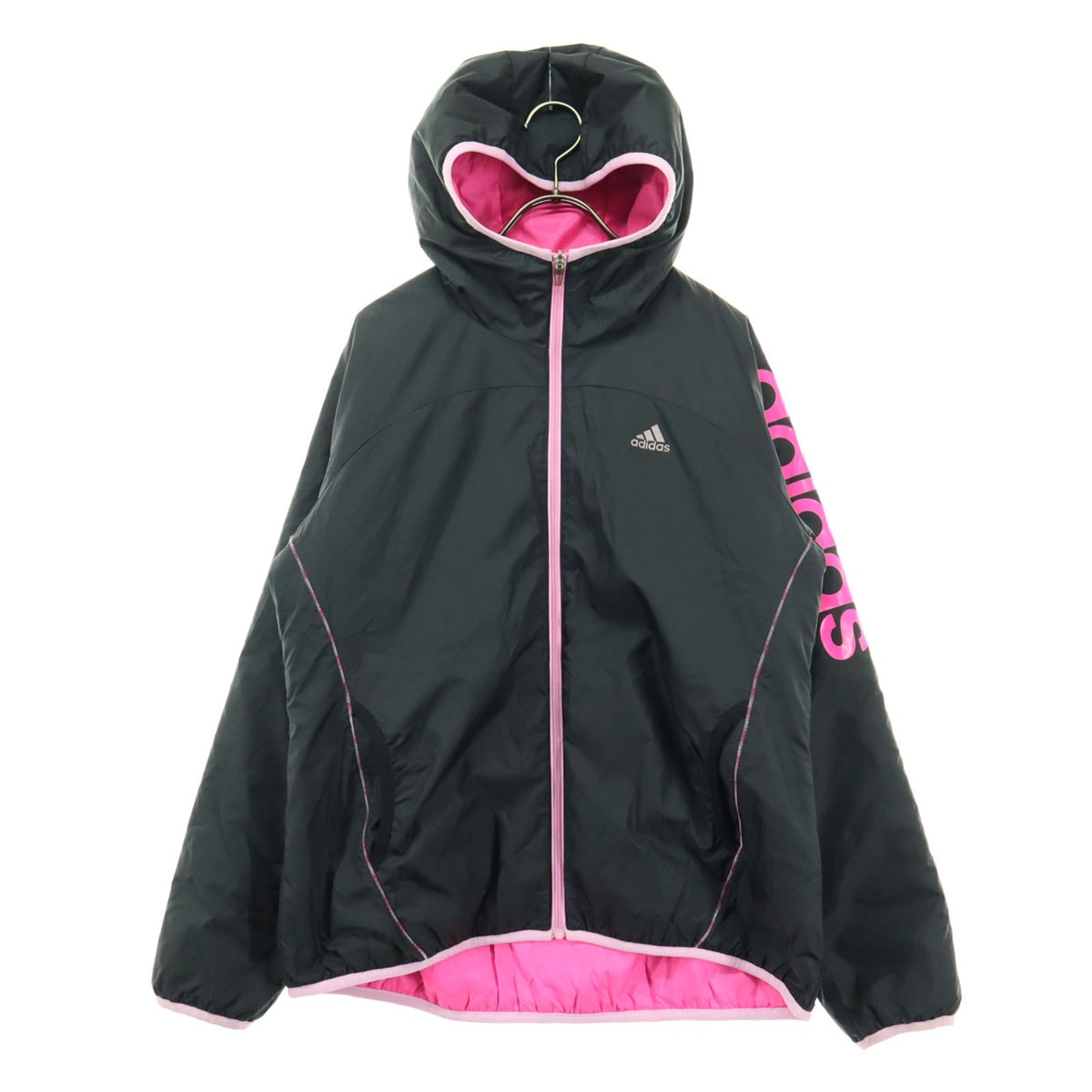 adidas アディダス 長袖 ウインドブレーカー L ブラック