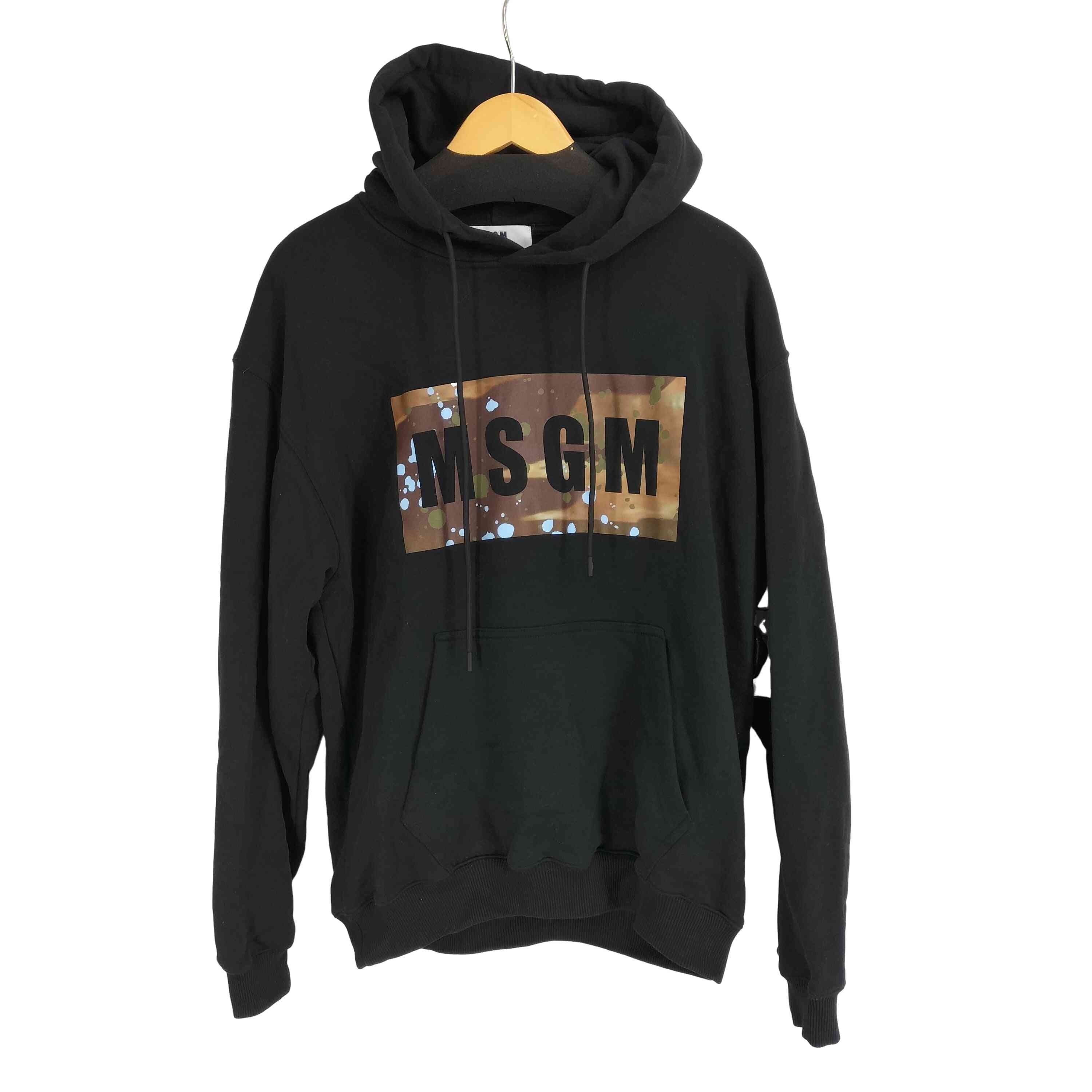 ボックス ロゴプリント プルオーバーパーカー【1141330099513】