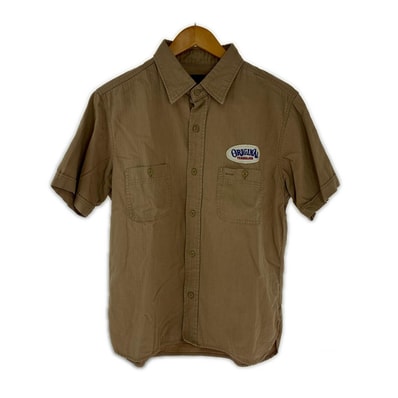 TENDERLOIN テンダーロイン シャツ 半袖ワークシャツ SIZE S 古着 ベージュ