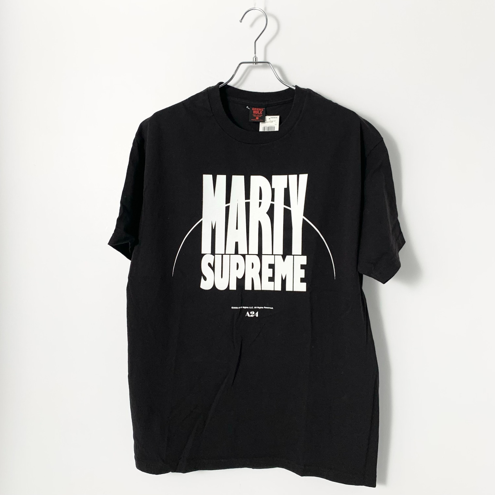 GEEKS RULE x MARTY SUPREME Silkscreen Printing T Shirt vol.01 "Black"