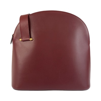 美品 CARTIER カルティエ マストライン ボルドー ゴールド金具 レザー ショルダーバッグ 602323 【中古】