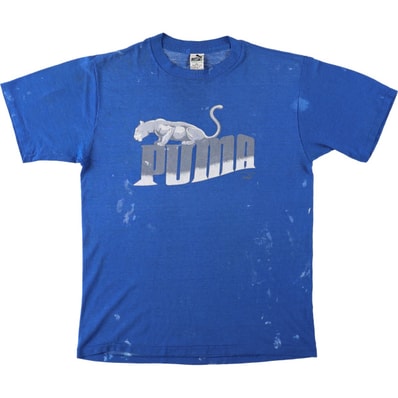 古着 80年代 プーマ PUMA ロゴプリントTシャツ USA製 メンズXL相当 ヴィンテージ/eaa672773