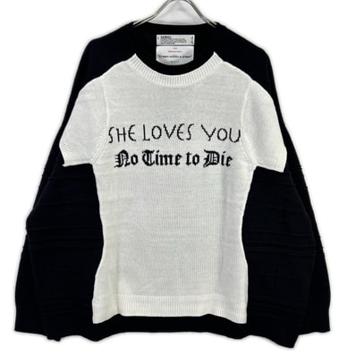ダイリク 25AW ブラック Docking Lettered Knit L