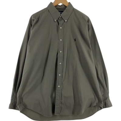 古着 ラルフローレン Ralph Lauren BLAKE 長袖 ボタンダウンシャツ メンズXL相当/eaa526821