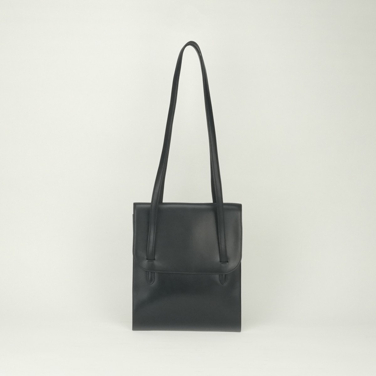 エルメス HERMES ヴィンテージ ショルダーバッグ バッグ ショルダーバッグ ボックスカーフ ノワール Noir ブラック Black 黒