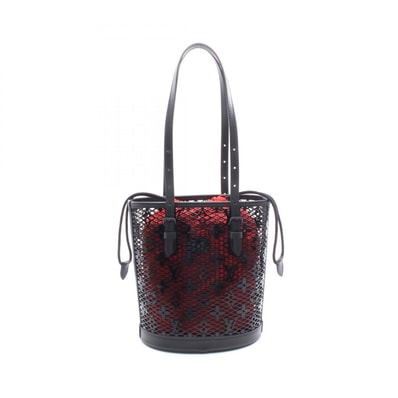 ルイ・ヴィトン LOUIS VUITTON バケットPM モノグラム レース ハンドバッグ バッグ レザー パテントレザー レディース ブラック系 M20352 【中古】