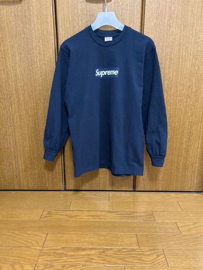 Supreme Box Logo L/S Tee "Navy"