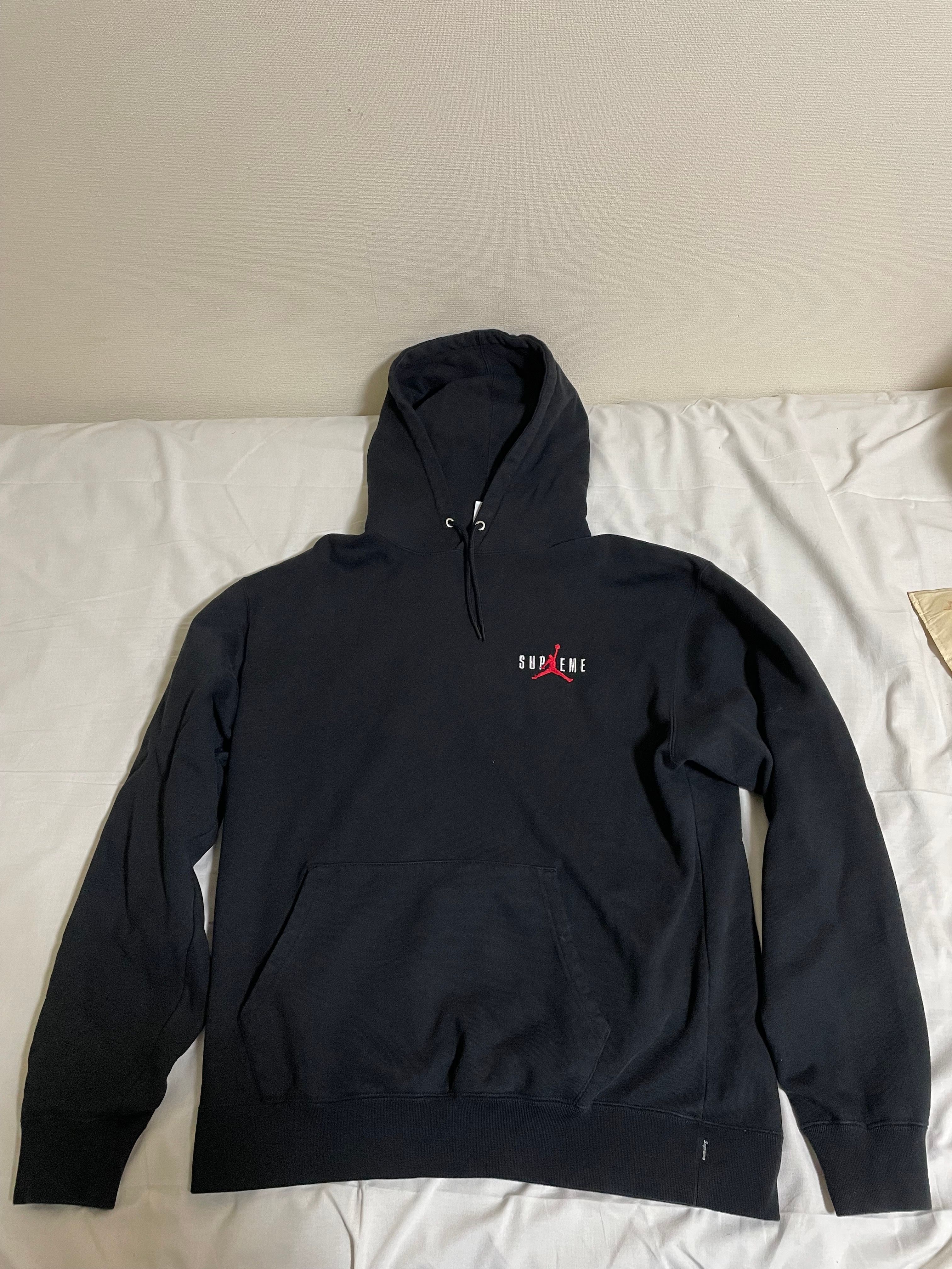 Supreme x Jordan Hooded Sweatshirt "Black"