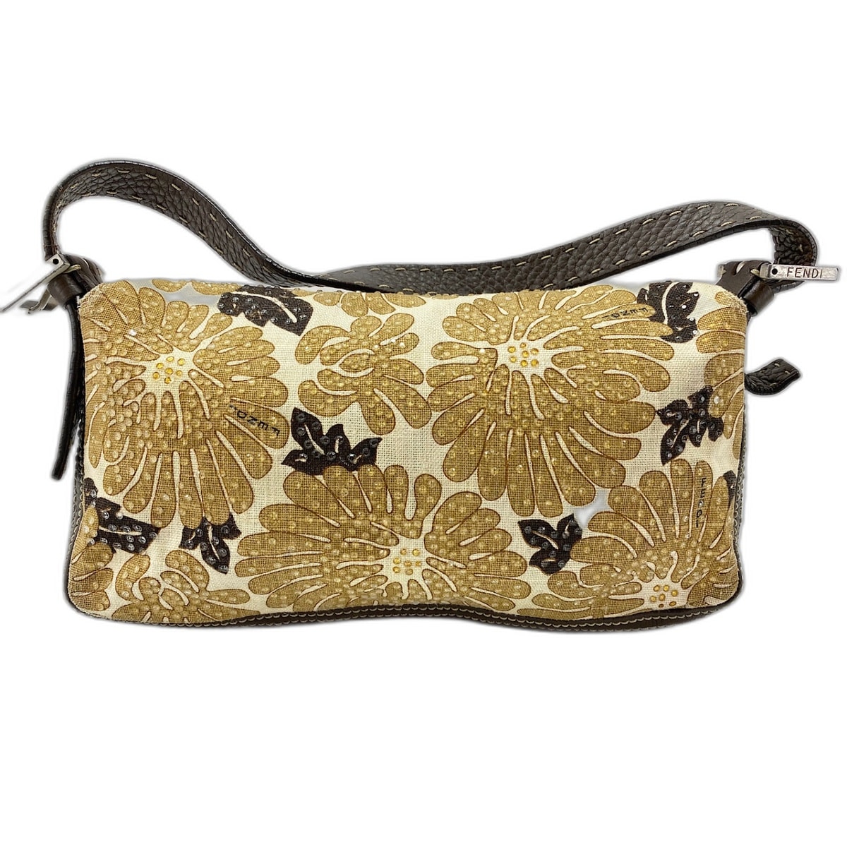 フェンディ FENDI キャンバス マンマバケット ショルダーバッグ【中古】