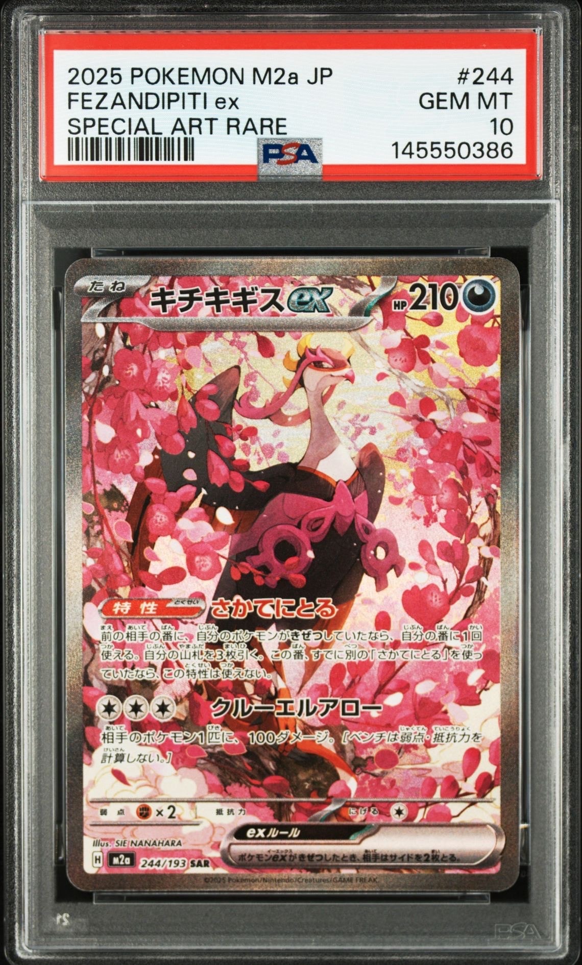 PSA10】キチキギスex SAR [M2a 244/193](ハイクラスパック「MEGA