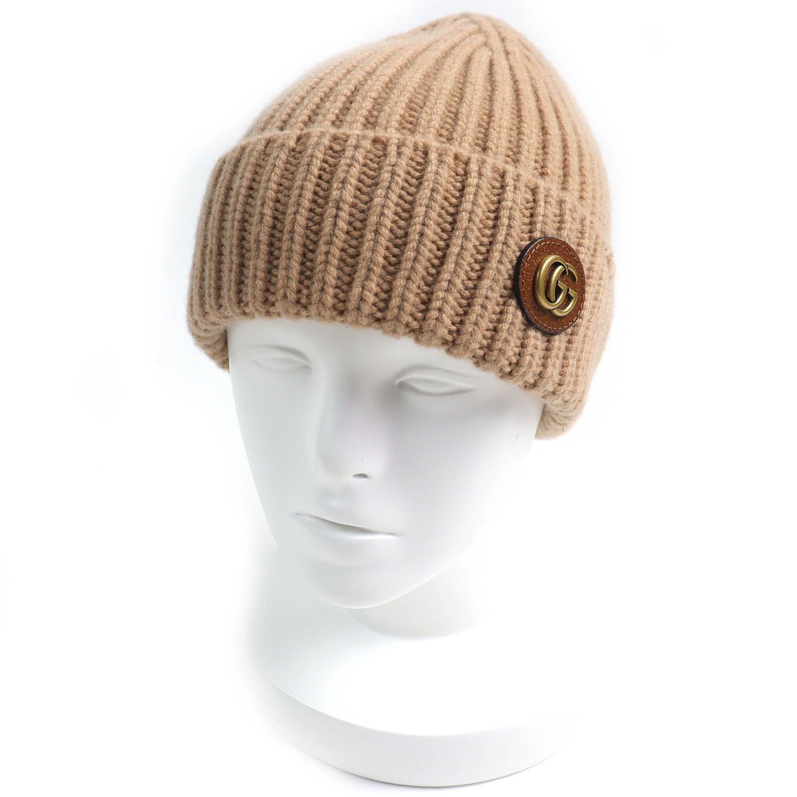 グッチ
 ニットキャップ キャメル メンズ M 764594