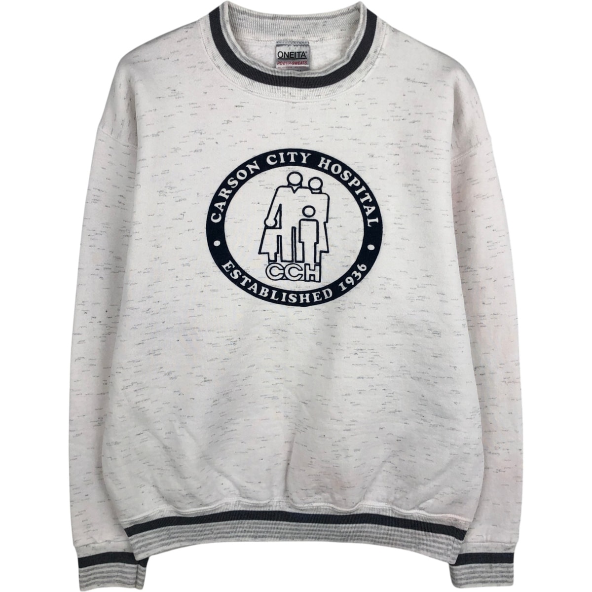 古着 90年代 オニータ ONEITA POWER-SWEATS プリントスウェットシャツ トレーナー USA製 メンズL相当 ヴィンテージ/eaa618890