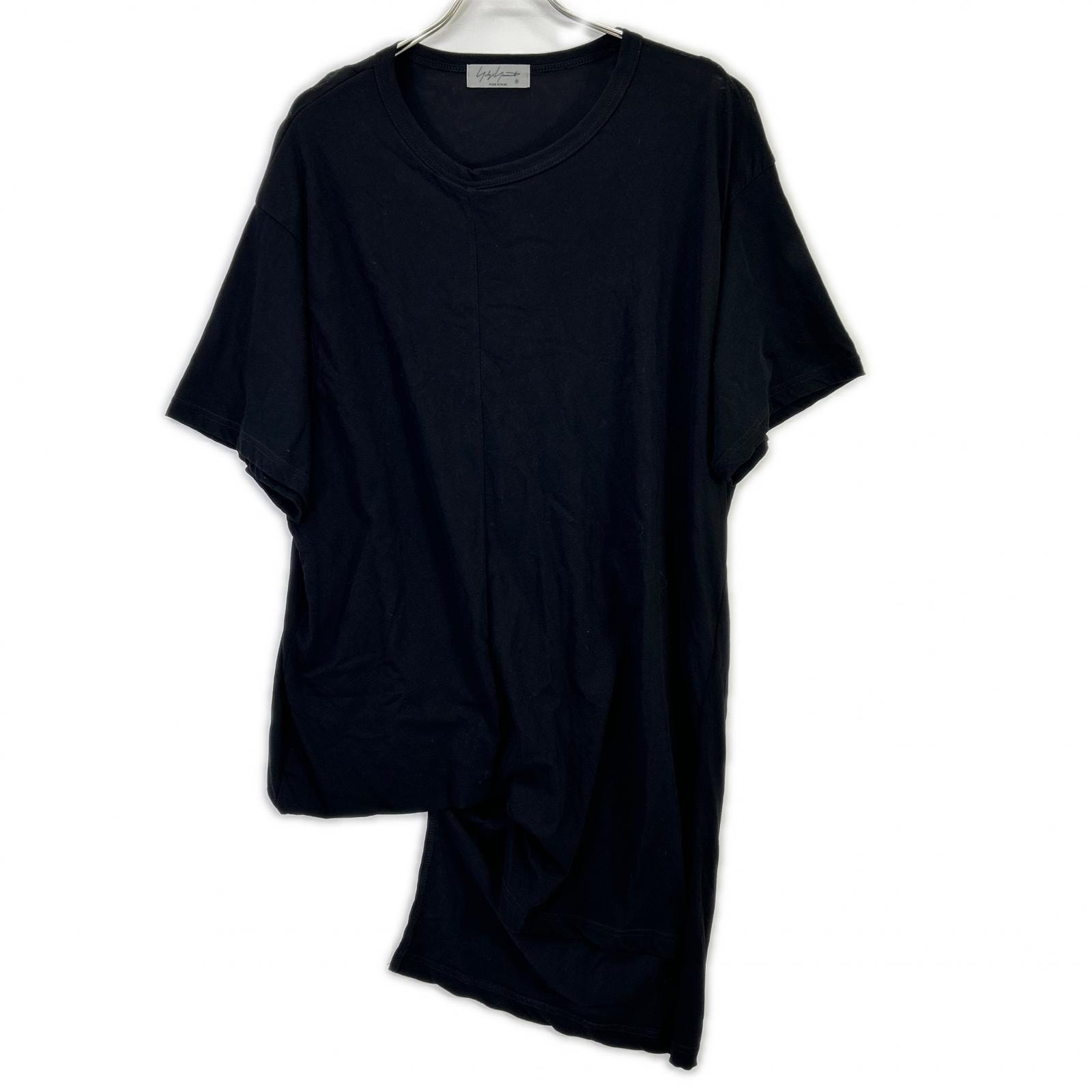 ヨウジヤマモトプールオム HJ-T08-071 DIORAMA JERSEY ASYMMETRY HEM S/S T 3
