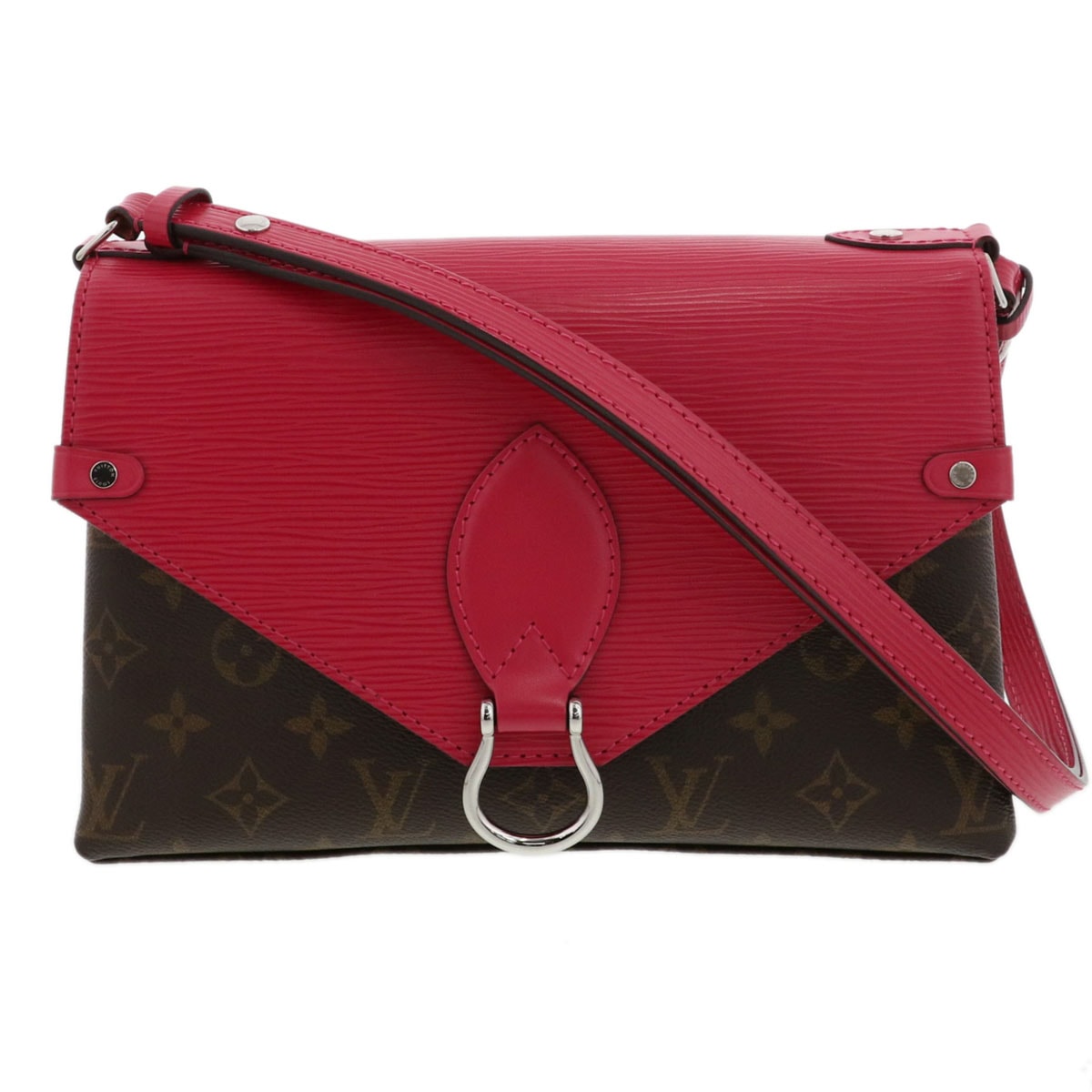 LOUIS VUITTON ルイ・ヴィトン サンミシェル ショルダーバッグ M43578 エピレザー モノグラム ピンク  レディース【中古】
