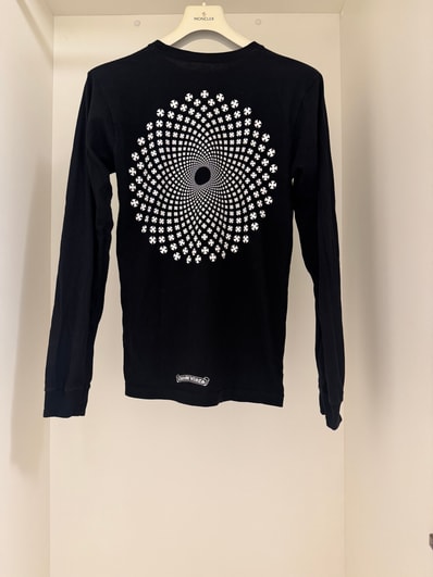 【希少】CHROME HEARTS 長袖 Tシャツ スパイラルクロス