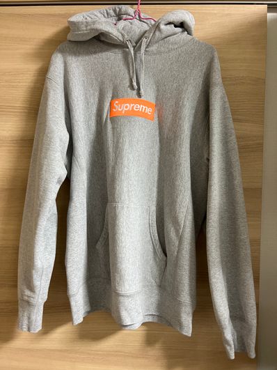 Supreme Box Logo Hooded Sweatshirt "Hether Grey" (17FW)