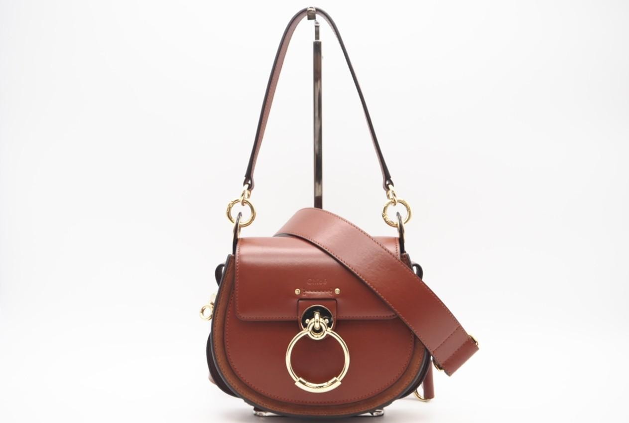 A (未使用に近い)】極美品 Chloe クロエ シャイニー＆スエードレザー製