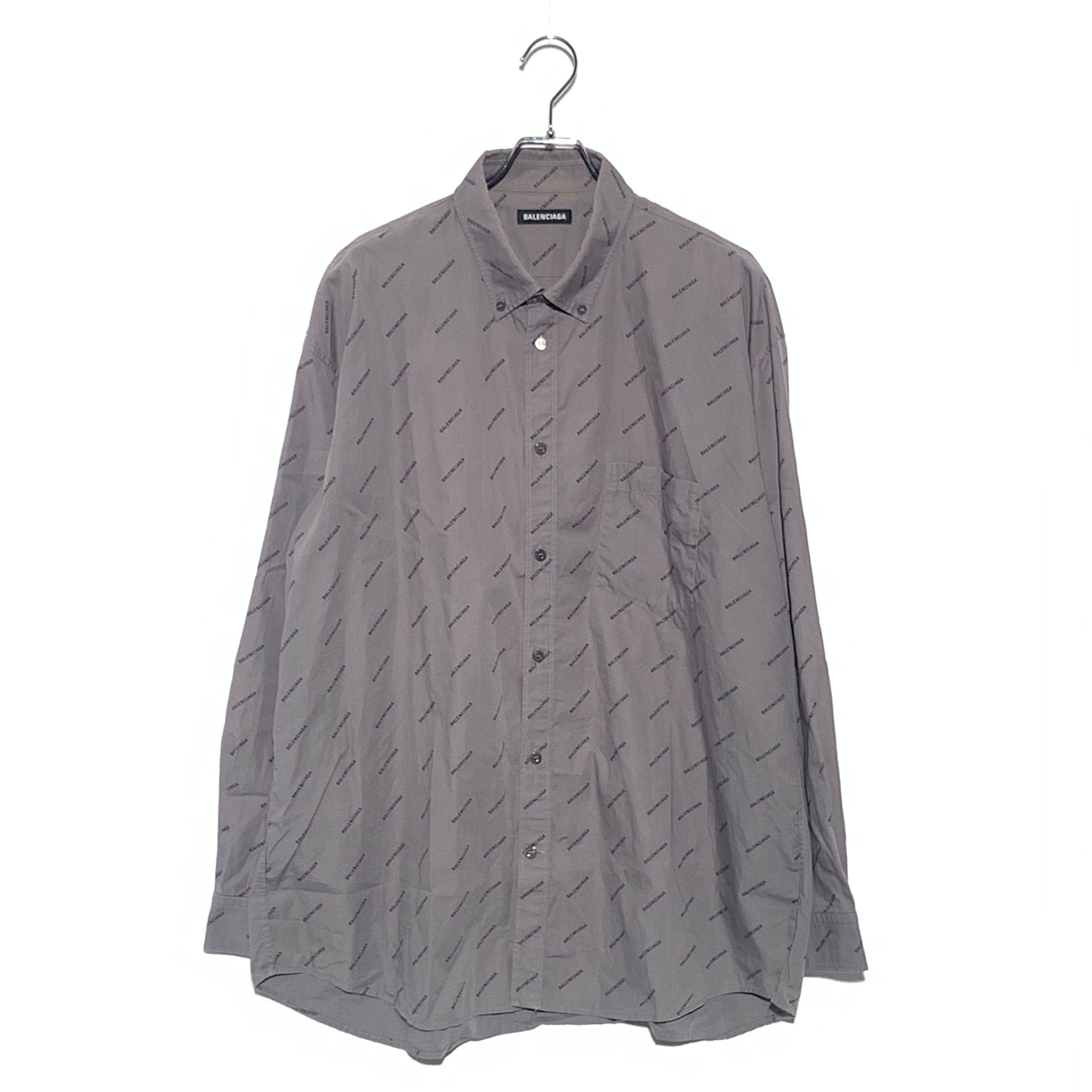 BALENCIAGA ALL OVER シャツ グレー